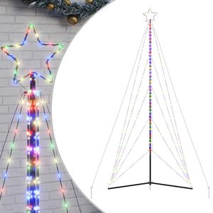 vidaXL LED-kerstboom 615 LEDs kleurrijk 404,5 cm