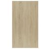 vidaXL Boekenkast/dressoir 50x25x80 cm bewerkt hout sonoma eikenkleur