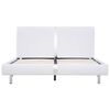 vidaXL Bedframe zonder matras 135x190 cm kunstleer wit