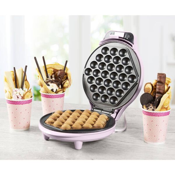 Bestron Bubbelwafelijzer ABWM300P 700 W roze