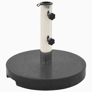 vidaXL Parasolvoet rond 20 kg graniet zwart