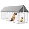 vidaXL Hondenkennel voor buiten met dak 400x100x150 cm