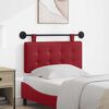 vidaXL Hangend Hoofdeinde Wijnrood 100 x 55 x 5 cm Nep Leer