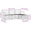 vidaXL Sofa-Sets 4 pcs Naturel Massief Acaciahout