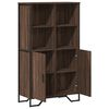 vidaXL Hoge kast 79,5x35,5x137,5 cm bewerkt hout bruin eikenkleur