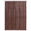 vidaXL Gordijn verduisterend met haken 290x245 cm fluweel antiekroze