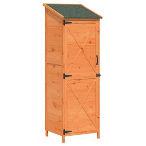 vidaXL Tuinschuur Bruin 59,5 x 56 x 176,5 cm Bewerkt hout