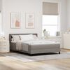 vidaXL Boxspringbed met matras Taupe 200 x 140 cm Polyester