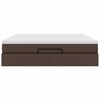 vidaXL Ottoman bed met matras 160x200cm kunstleer bruin