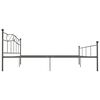 vidaXL Bedframe metaal grijs 180x200 cm