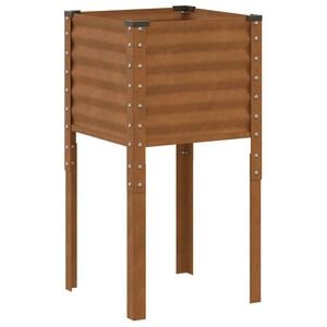 vidaXL Plantenbak 45x45x88 cm weerbestendig staal