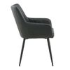 Venture Home Eetkamerstoelen 2 st Comfort lederlook zwart