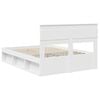 vidaXL Bedframe met hoofdeinde Wit 160 x 200 cm Massief grenenhout