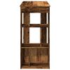 vidaXL Bartafel met rekken 102x50x103,5 cm bewerkt hout oud houtkleur