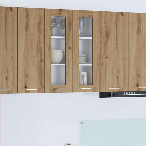 vidaXL Hangkast Riga Artisan Eiken 60 x 31 x 80 cm Bewerkt hout