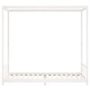vidaXL Kinderbedframe 90x200 cm massief grenenhout wit