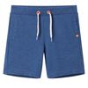 Kindershorts met trekkoord 140 gem&ecirc;leerd donkerblauw