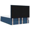 vidaXL Ottoman bed met matras 140x200cm stof blauw