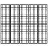 vidaXL Kamerscherm inklapbaar 5 panelen Japanse stijl 200x170 cm zwart