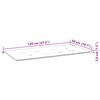 vidaXL Tuinbank Kussen Roze 120 x 50 x 4 cm Oxford stof
