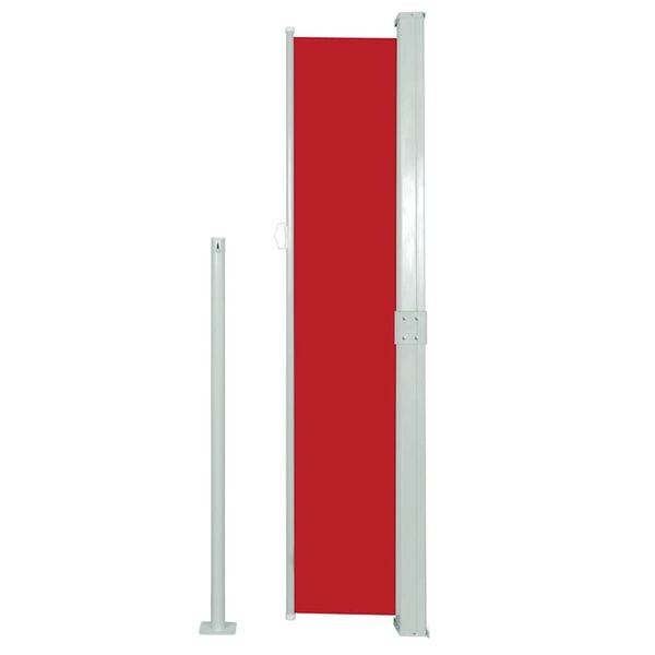 vidaXL Windscherm uittrekbaar 140x300 cm rood