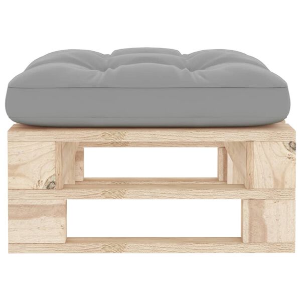 vidaXL Tuinhocker pallet ge&iuml;mpregneerd grenenhout