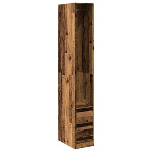 vidaXL Kledingkast 30x50x200 cm bewerkt hout oud hout
