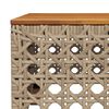 vidaXL Tuintafel 55x55x36 cm poly rattan en acaciahout beige