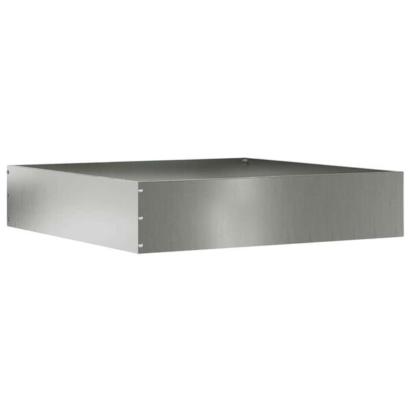 vidaXL Tuinrand Zilver 60 x 60 x 13 cm Gegalvaniseerd staal