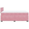vidaXL Boxspring met matras fluweel roze 120x190 cm
