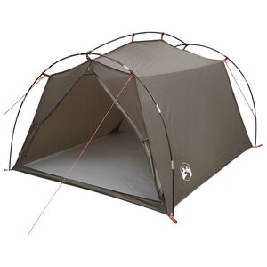 vidaXL Tunneltent 2-persoons Bruin en Grijs