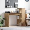 vidaXL Bureau met plank Artisan Eiken 108 x 55 x 103.5 cm Bewerkt hout