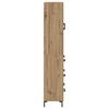 vidaXL Highboard Artisan Eiken 69,5 x 34 x 180 cm Bewerkt hout