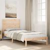 vidaXL Bedframe extra lang zonder matras massief hout 90x210 cm