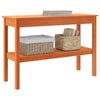 vidaXL Wandtafel Waskleur bruin 110 x 40 x 75 cm Massief grenenhout