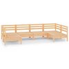 vidaXL 6-delige Loungeset massief grenenhout