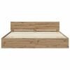 vidaXL Bedframe met hoofdeinde Artisan Eiken 180 x 200 cm Bewerkt hout