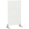 vidaXL Privacyscherm 100 x 50 x 180 cm Staal Wit