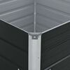 vidaXL Plantenbak verhoogd 100x100x45cm gegalvaniseerd staal antraciet