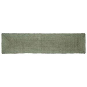 vidaXL Vloerkleden Rechthoekig Olijfgroen 60 x 250 cm Jute