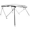 vidaXL Biminitop 4 bogen met mesh zijwanden 243x(200-213)x137 cm