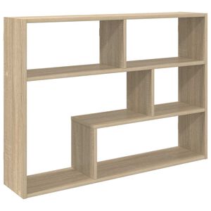 vidaXL Wandplank Muurmontage Sonoma Eiken 95 x 20 x 69,5 cm