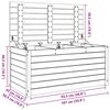 vidaXL Opslagdoos Wasbruin 101 x 50,5 x 46,5 cm Bewerkt hout