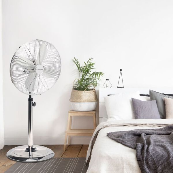 Bestron Ventilator DFS45S staand 50 W 45 cm chroomkleurig