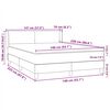 vidaXL Boxspring met matras fluweel roze 140x220 cm