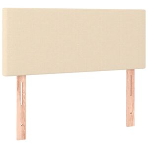 vidaXL Hoofdbord 90x5x78/88 cm stof cr&egrave;mekleurig