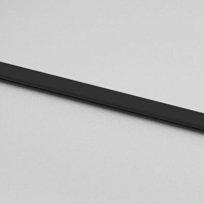 vidaXL Schuifdeur 76x205 cm gehard glas en aluminium zwart
