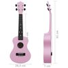 vidaXL Ukuleleset met tas voor kinderen sopraan 23'' roze