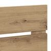 vidaXL Hoofdbord Artisan Eiken 160 cm Bewerkt hout