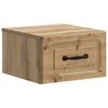 vidaXL Wandbeugel Bedkast Artisanaal eiken 34,5 x 33 x 20 cm